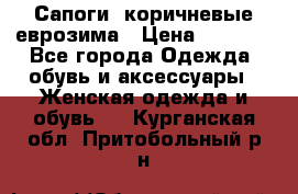Сапоги ,коричневые еврозима › Цена ­ 1 000 - Все города Одежда, обувь и аксессуары » Женская одежда и обувь   . Курганская обл.,Притобольный р-н